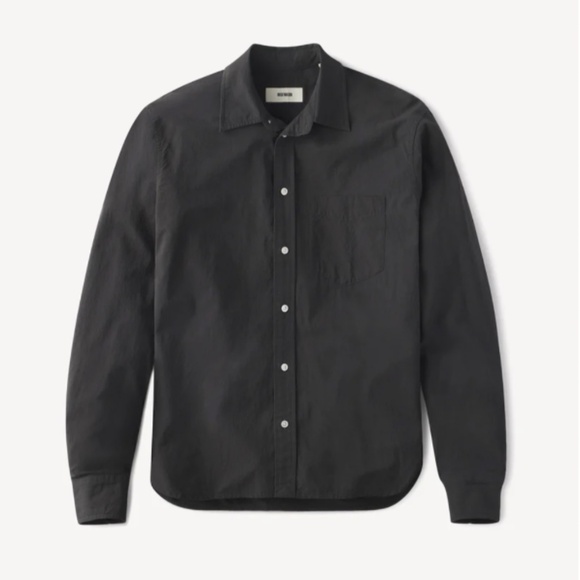 Buck Mason - Mainstay Cotton Button-Down Shirt - Black - Size S (W 4/6) - NWT - Picture 2 of 15
